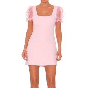 LIKELY Pink Puff Sleeve Women’s Ari Dress